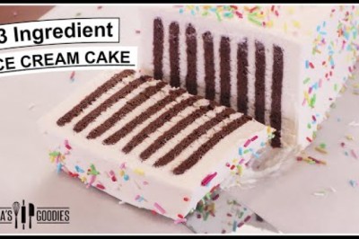 3-Ingredient ICE CREAM CAKE
