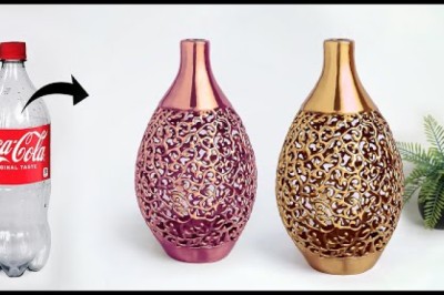Plastic Bottle Flower Vase