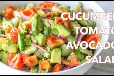 Cucumber Tomato Avocado Salad