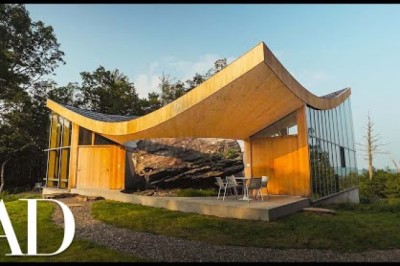 Inside A Family Home Built Around A 12,000-Year-Old Boulder