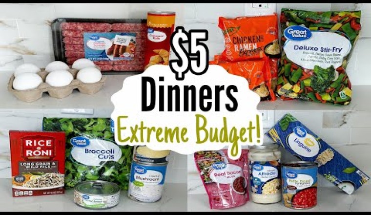 Five Quick and Easy Cheap Dinner Recipes Made EASY!