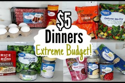 Five Quick and Easy Cheap Dinner Recipes Made EASY!