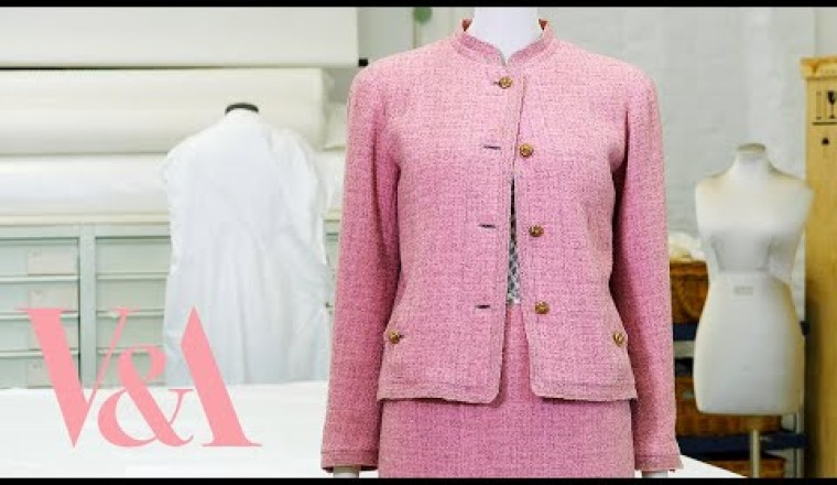 Couture CHANEL tweed suit worn by Lauren Bacall