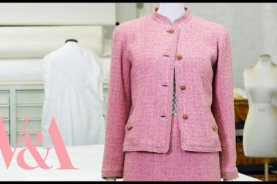 Couture CHANEL tweed suit worn by Lauren Bacall