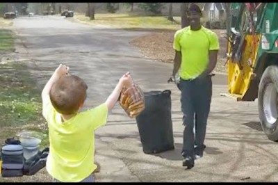 Garbageman Becomes Kid's Hero