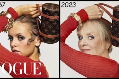 '60s Supermodel Twiggy Recreates a Classic Photo - 56 Years Later