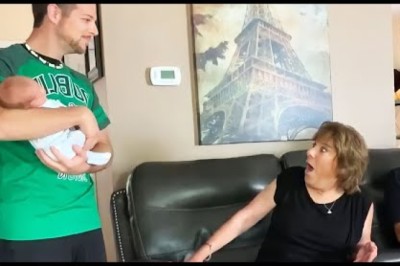 Grandparents Meet Grandchild for the First Time