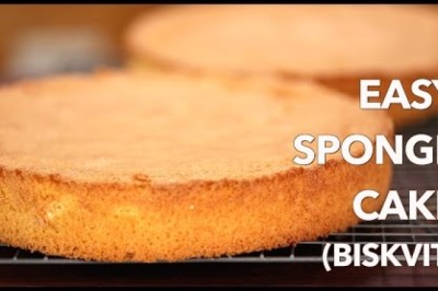 Easy European Sponge Cake - ONLY 4 Ingredients!