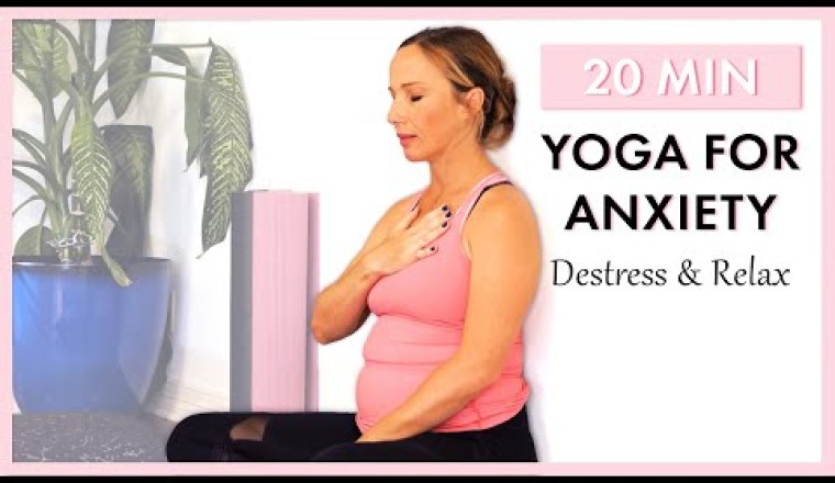 20 Minute Yoga Beginners Workout, Destress and Relax