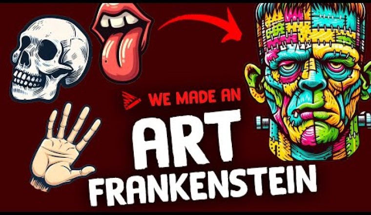 Making an ART FRANKENSTEIN From Random Body Parts!