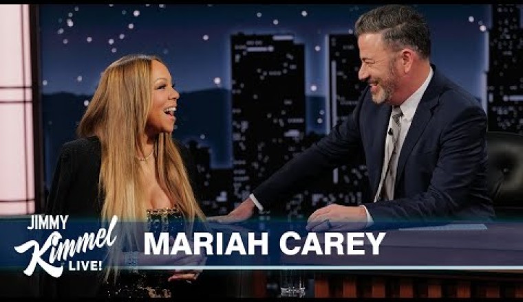 Mariah Carey Drops by Jimmy Kimmel