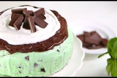 Mint Chocolate Chip Ice-Cream Cake