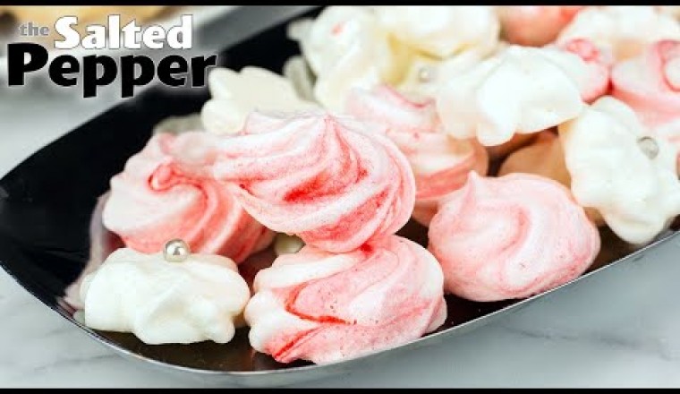 3 Ingredient Peppermint Meringue Cookies