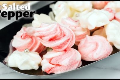 3 Ingredient Peppermint Meringue Cookies