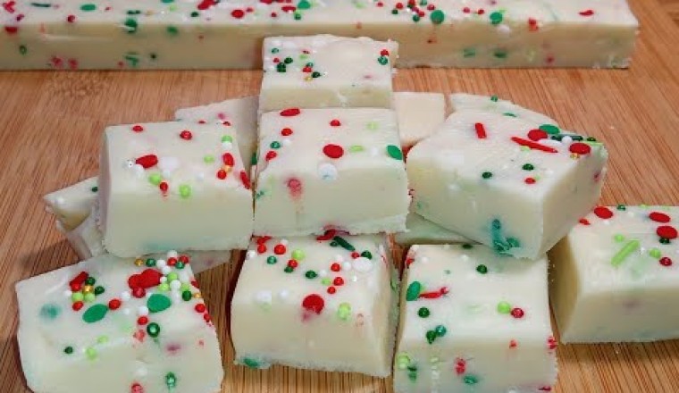 Holiday Sprinkle Fudge