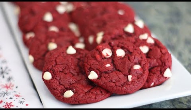 Bakery Style Red Velvet Box Cake Cookies