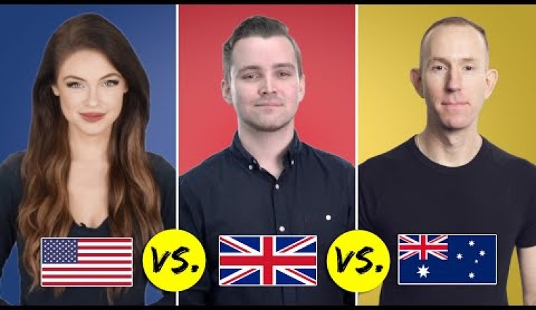 American vs. British vs. Australian English