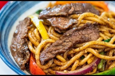 Stir Fry Beef Udon Noodles