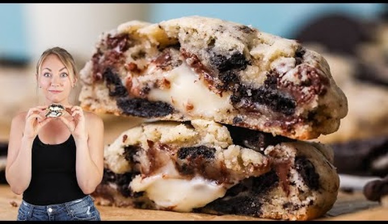 Oreo Cheesecake Stuffed Cookies