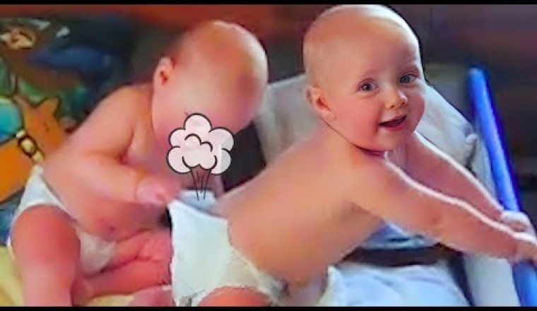 Try Not To Laugh With Hilarious Funny Babies Fart Everywhere