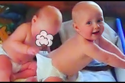 Try Not To Laugh With Hilarious Funny Babies Fart Everywhere