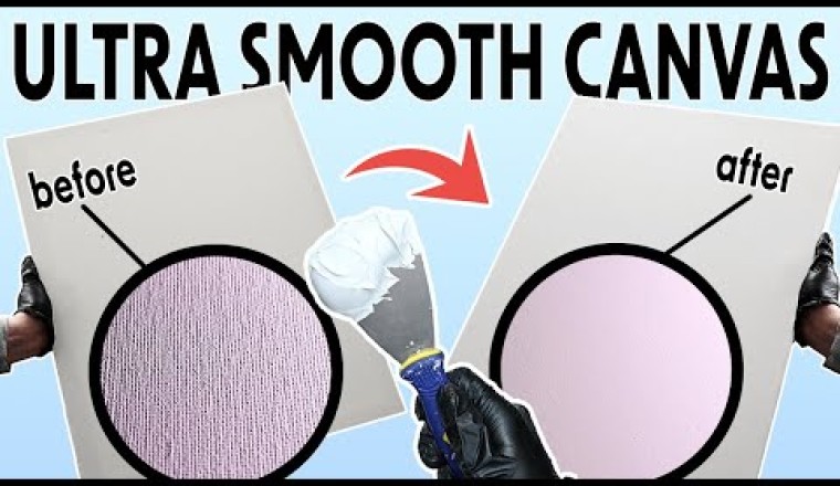 Get a SUPER SMOOTH CANVAS using SUPER HEAVY GESSO