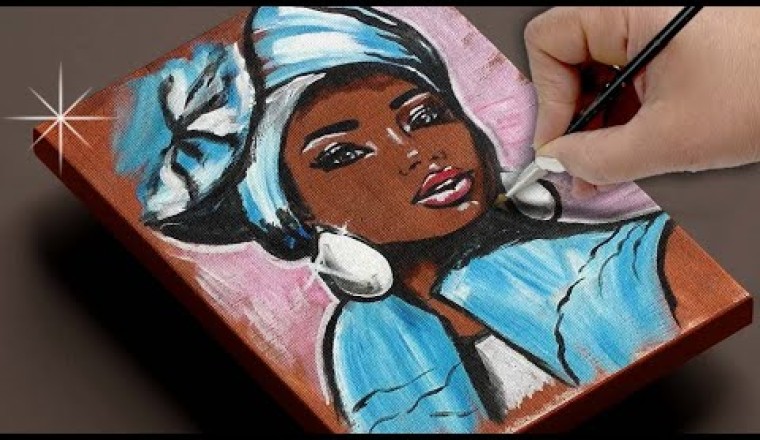 How To Paint an African Lady