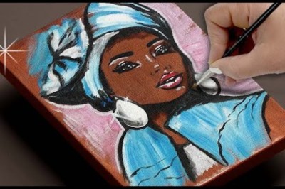 How To Paint an African Lady