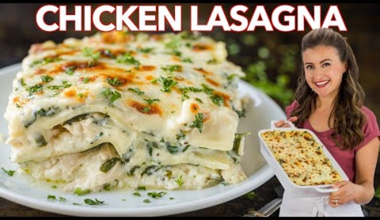 Easy CHICKEN LASAGNA With Creamy White Sauce