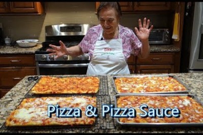 Italian Grandma Makes Pizza and Pizza Sauce