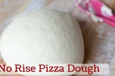 Quick and Easy No Rise Pizza Dough
