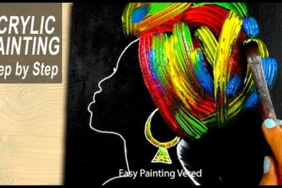 African Queen - Abstract (Easy Painting Tutorial)