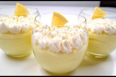 Creamy Lemon Mousse in 5 Minutes