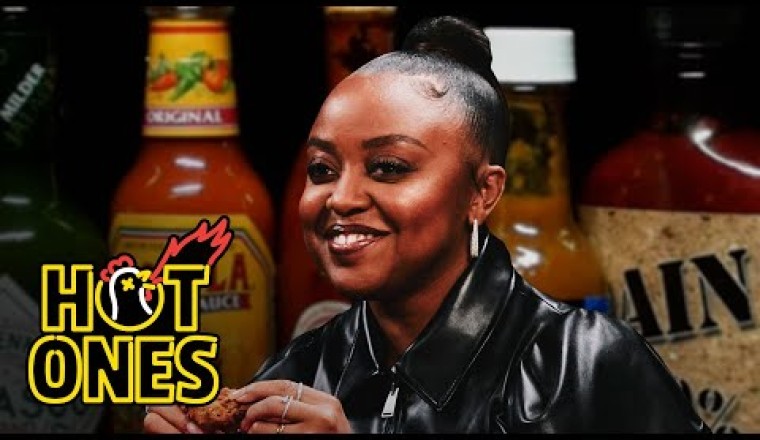 Quinta Brunson Faces Her Fear of Hot Ones While Eating Spicy Wings
