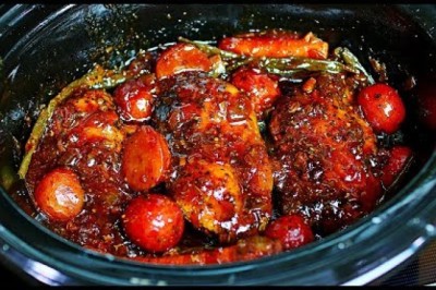 Slow Cooker Honey Garlic Chicken and Veggies