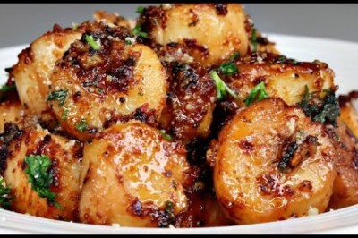 Garlic Parmesan Scallops