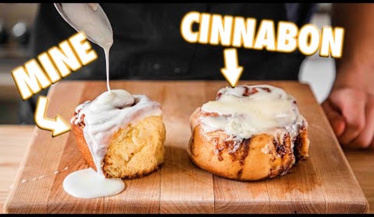 Making Cinnabon Cinnamon Rolls At Home - But Better