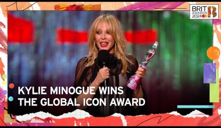 Kylie Minogue Accepts Her Global Icon Award (The BRIT Awards 2024)