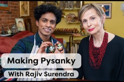 Making Pysanky and Rajiv Surendra - Ukrainian Easter Egg Tutorial