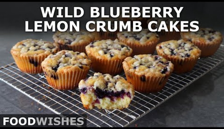 Wild Blueberry Lemon Crumb Cakes