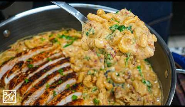 Tuscan Chicken Mac and Cheese