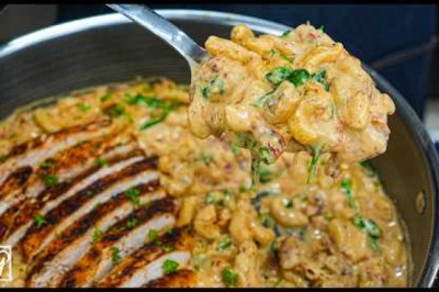 Tuscan Chicken Mac and Cheese