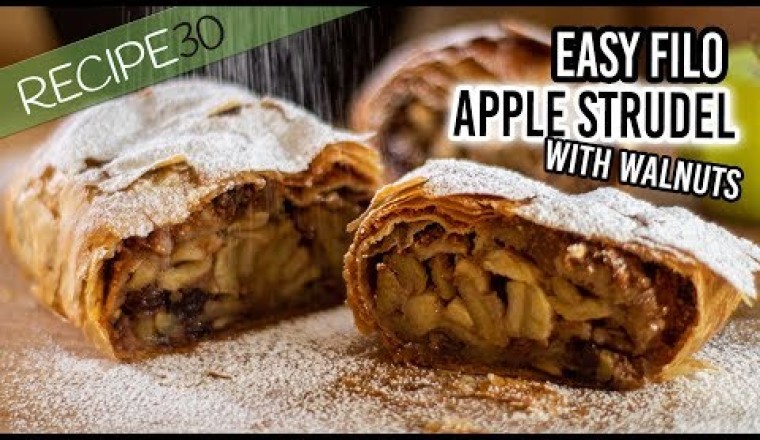 Easy Apple Strudel Made With Filo Pastry