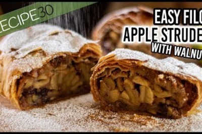 Easy Apple Strudel Made With Filo Pastry