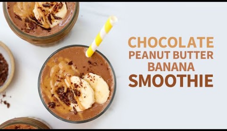 Chocolate Peanut Butter Banana Smoothie