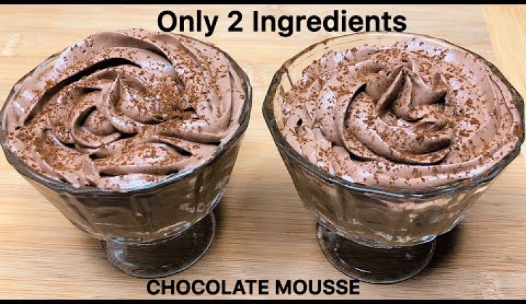 2 Ingredient Chocolate Mousse
