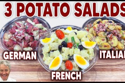 Potato Salad 3 Ways (German, French and Italian)