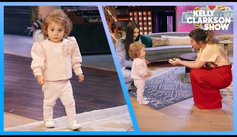 Kelly Clarkson Meets TikTok's Adorable 'Golden Girl' Toddler