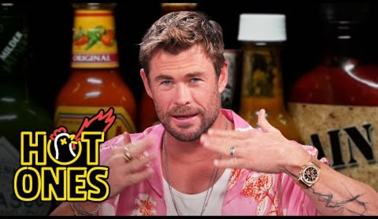 Chris Hemsworth Gets Nervous While Eating Spicy Wings