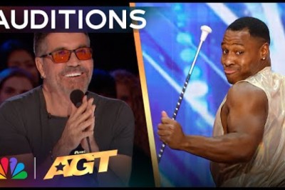 Phillip Lewis Brings the BEST Baton Simon Cowell Has Ever Seen!